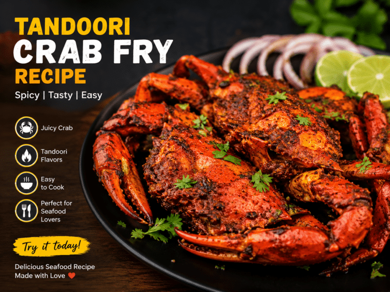 Tandoori Crab Fry Recipe