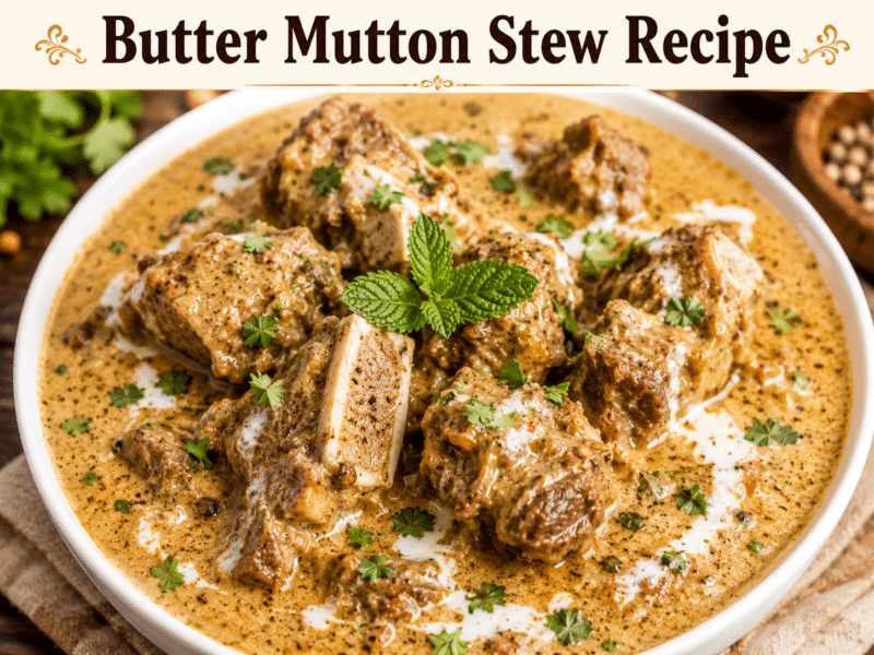Butter Mutton Stew Recipe