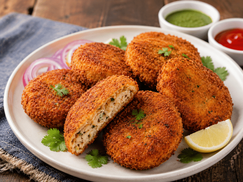 Home Style Fish Cutlet Recipe 