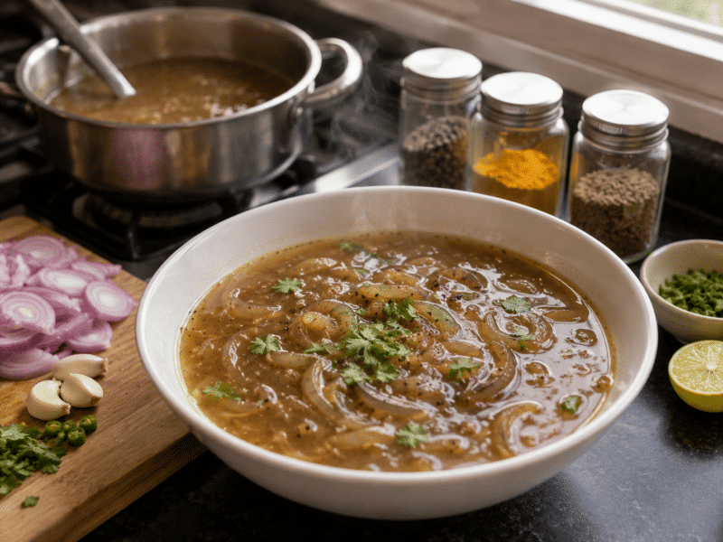 Simple Onion Soup Recipe Indian 