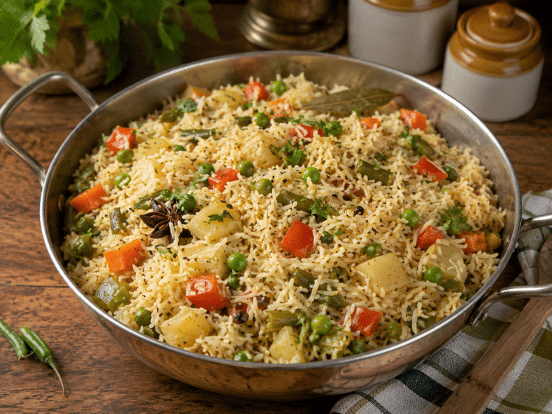 Easy Veg Pulao Recipe