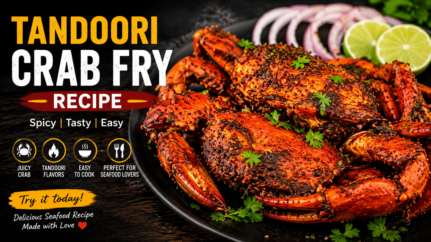 Tandoori Crab Fry Recipe