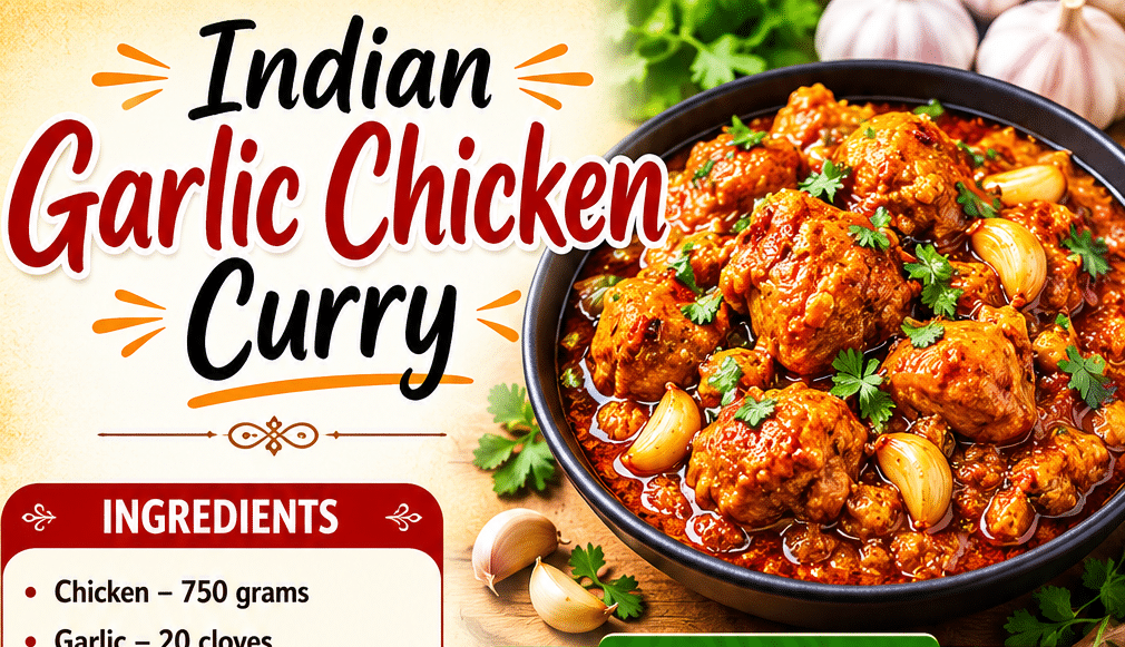 Indian Garlic Chicken Curry