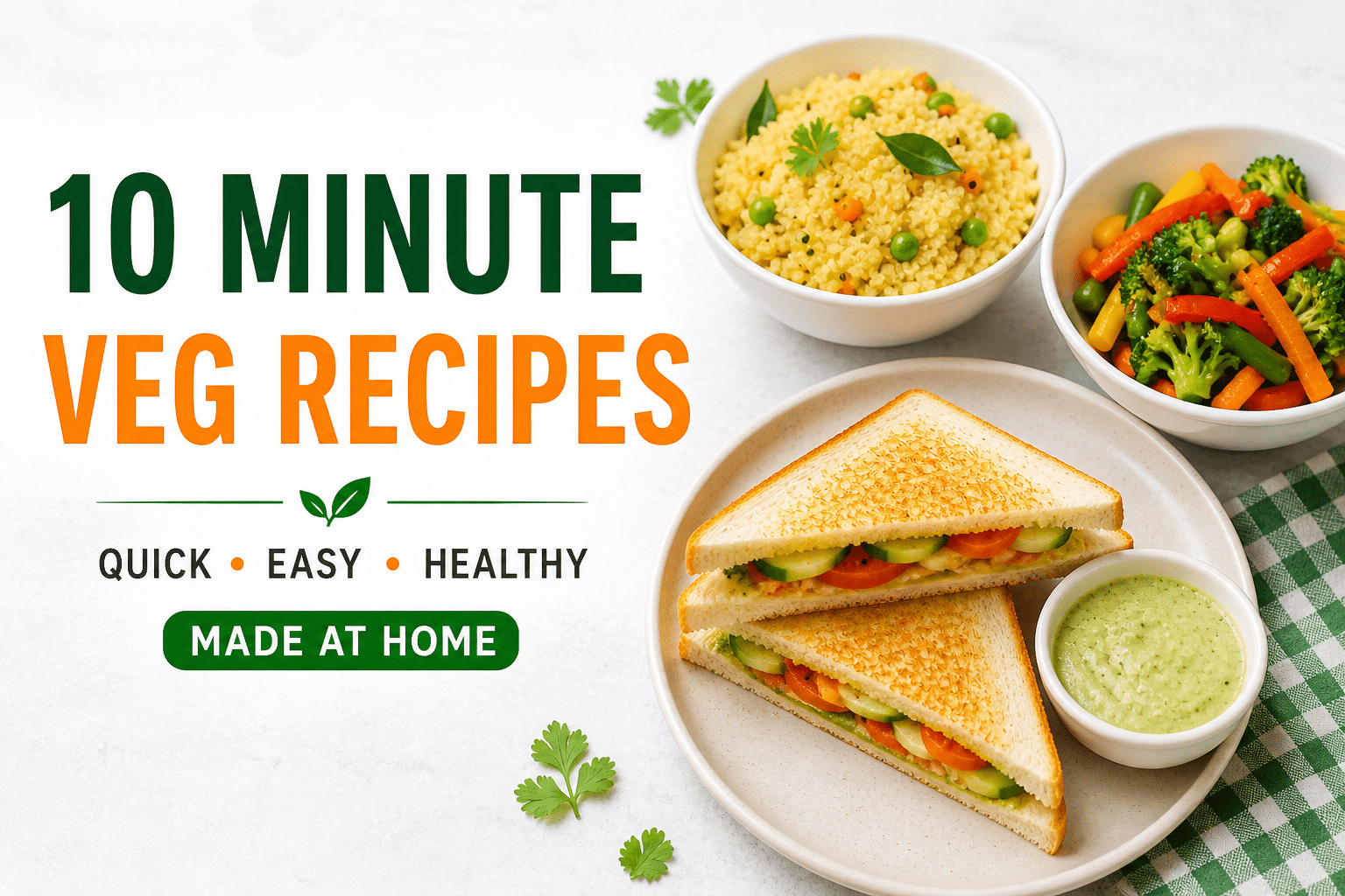 Quick 10 Minute Recipes at Home