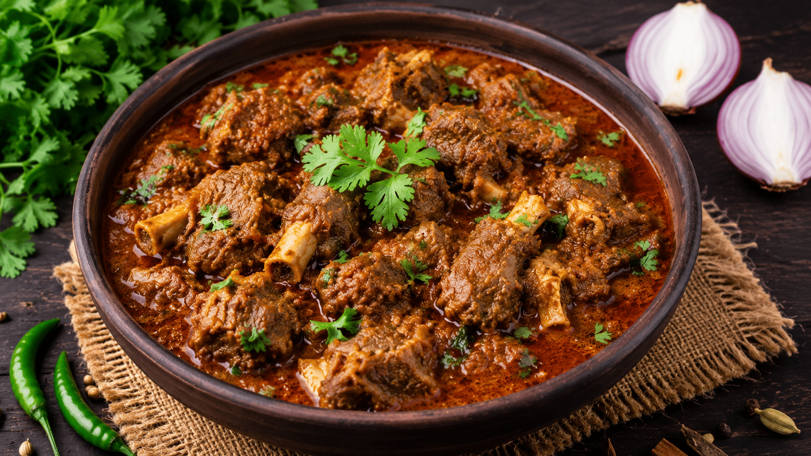 Village Style Mutton Curry Recipe