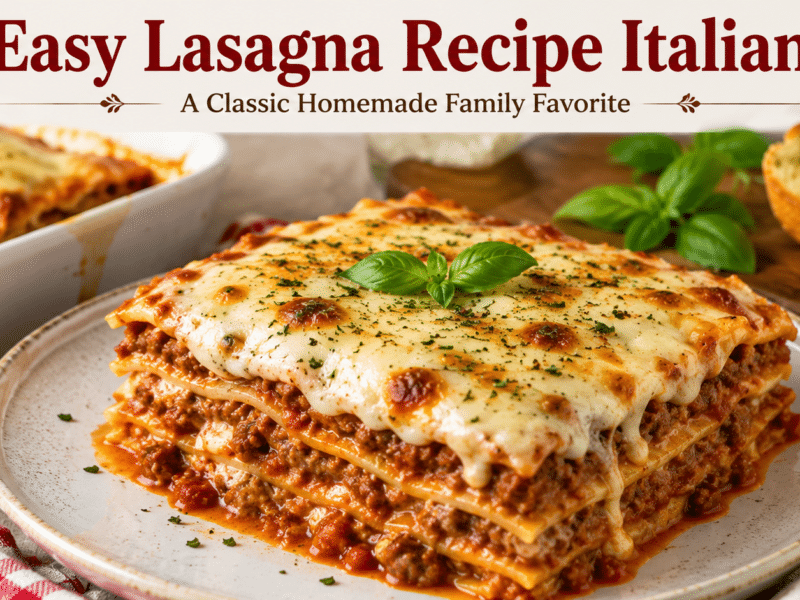 Easy Lasagna Recipe Italian