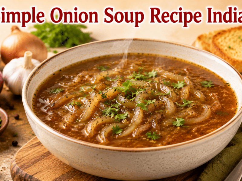 Simple Onion Soup Recipe Indian 
