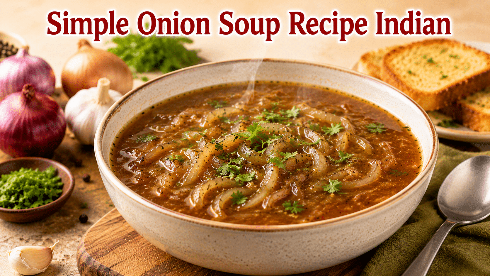 Simple Onion Soup Recipe Indian 