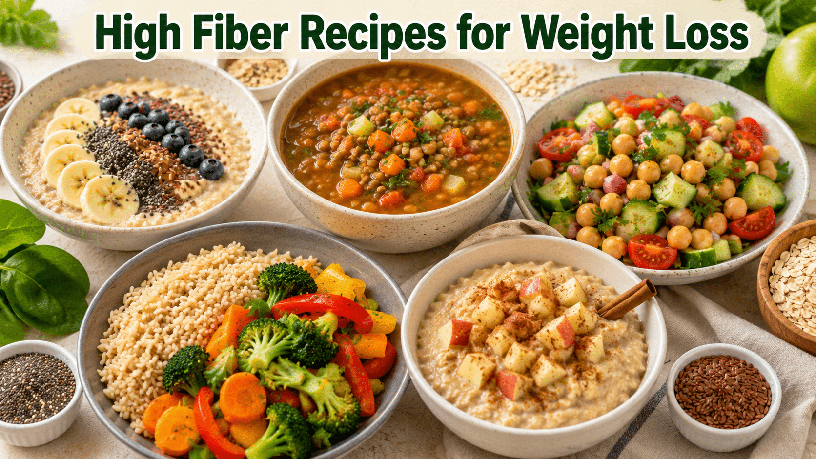 High Fiber Recipes for Weight Loss