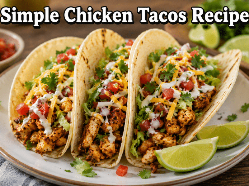 Simple Chicken Tacos Recipe