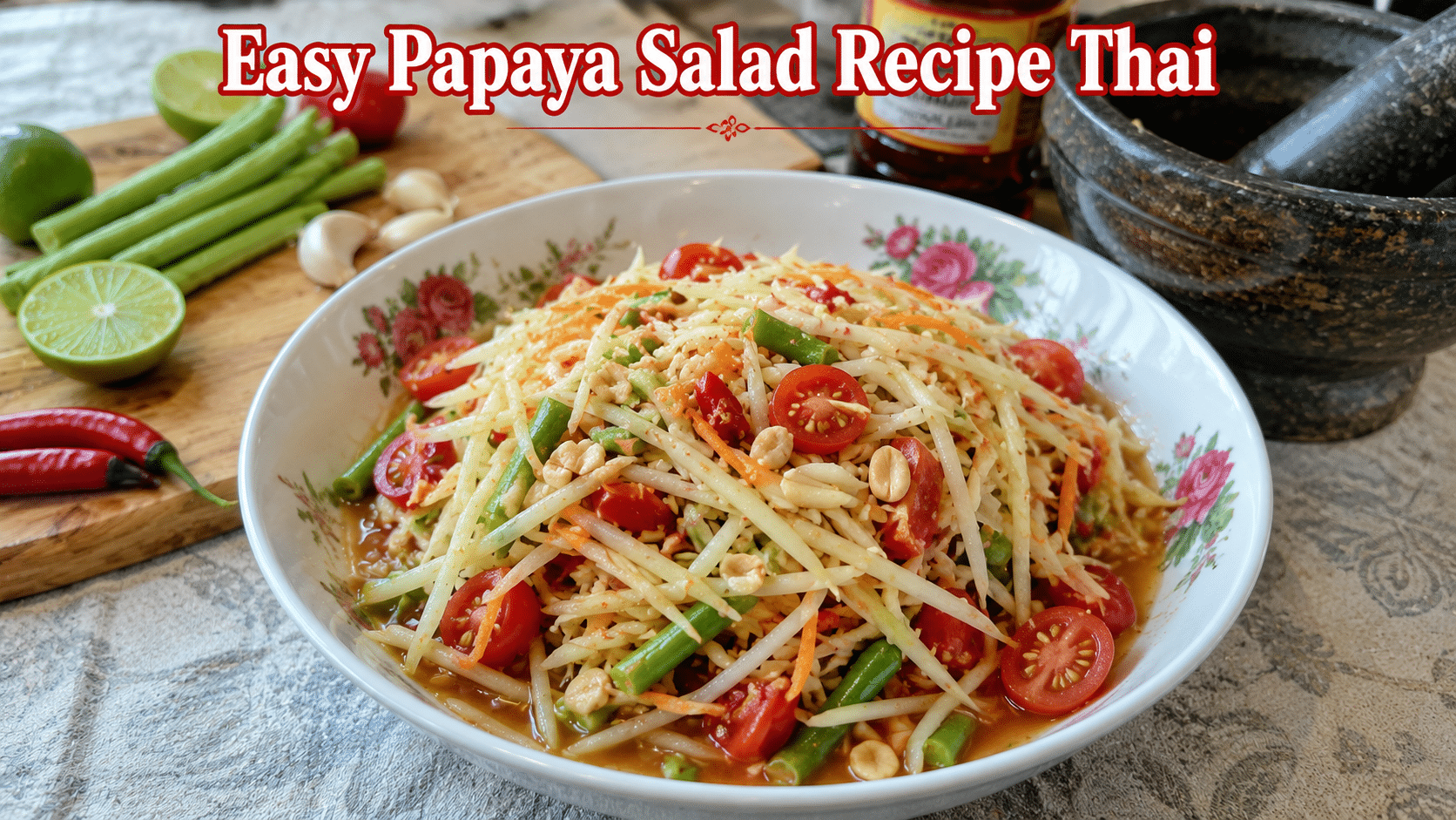 Easy Papaya Salad Recipe Thai 